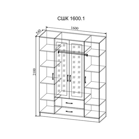 Шкаф «Софи» 1600мм